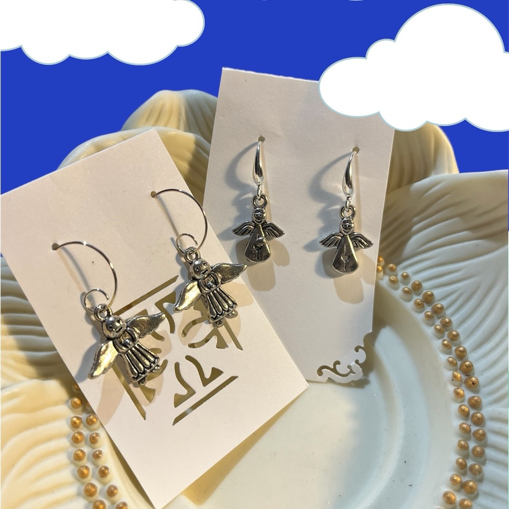 Angel Earrings Set of 2